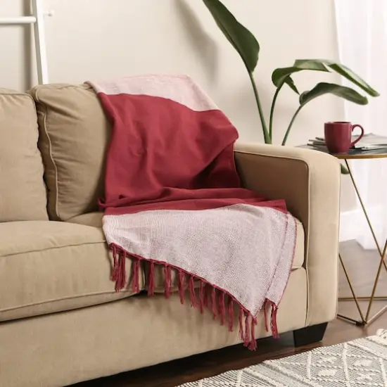 DII&reg; Urban Cityscape Border Throw Barn Red {5}