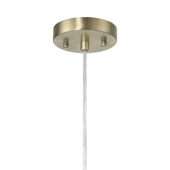 Hello Honey&reg; Bella Natural Metal & Handwoven Wicker Drum Ceiling Light {5}