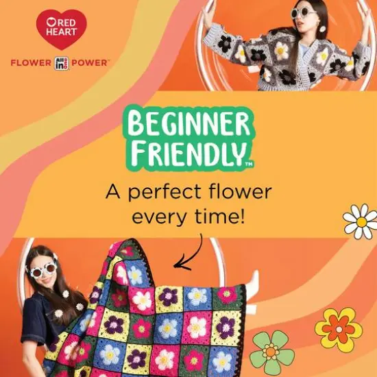 3 Pack Red Heart&reg; All In One Flower Power&trade; Yarn Dapper Daphne {10}