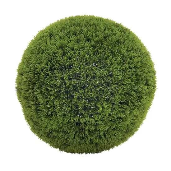 15" Vinyl Green Grass Topiary Ball {1}
