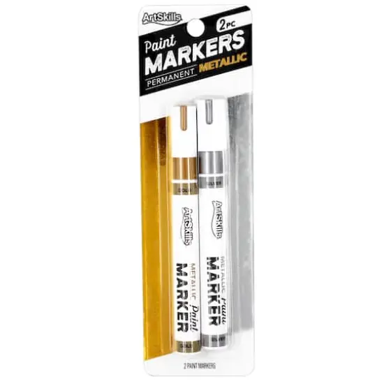ArtSkills&reg; Silver & Gold Oil Based Paint Markers {1}