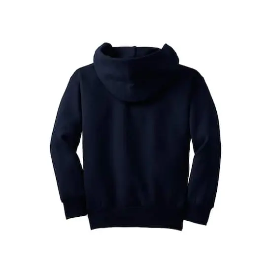 Port & Company&reg; Neutrals Youth Core Fleece Pullover Hooded Sweatshirt Navy {4}