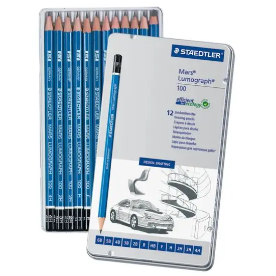 Staedtler&reg; Lumograph&reg; Medium Degrees Pencil Set {3}