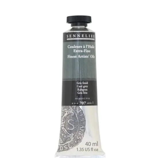 Sennelier Artists' Oil Color, 40mL 707 Cool Grey S1 {1}