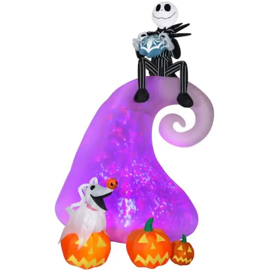 9ft. Airblown&reg; Inflatable Halloween Kaleidoscope Disney&reg; Nightmare Before Christmas Scene {1}