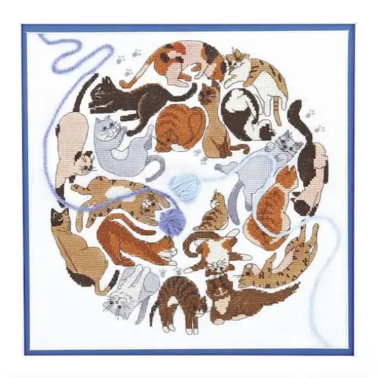 Crystal Art Counted Cross Stitch Kit Game Of Cats' {3}