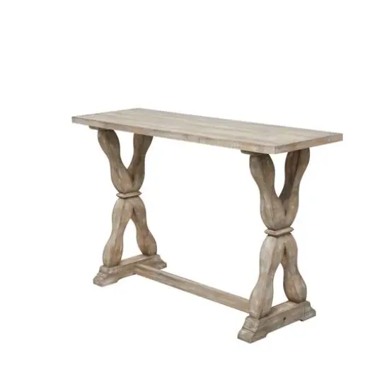 Brown Fir Farmhouse Console Table, 32" x 48" x 16" {4}