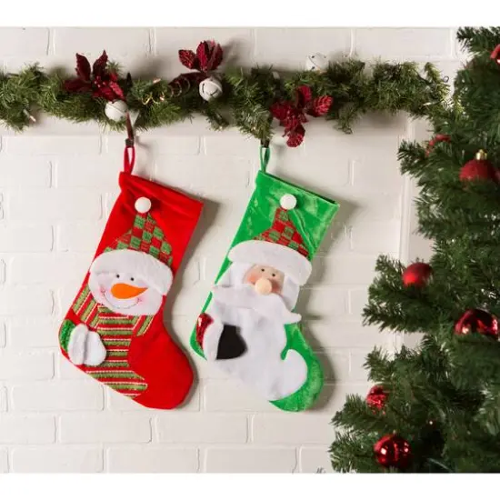DII&reg; Santa & Snowman Stocking Set {6}