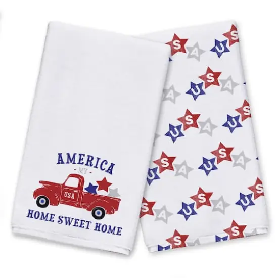America Home Sweet Home Tea Towel Set {1}