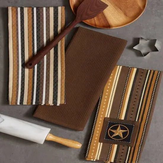 DII&reg; Star Applique Dish Towel Set {8}