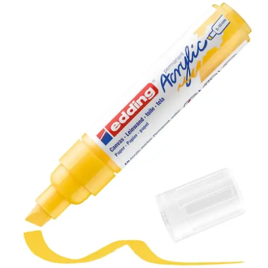 edding&reg; 5000 Broad Acrylic Marker Traffic Yellow {6}