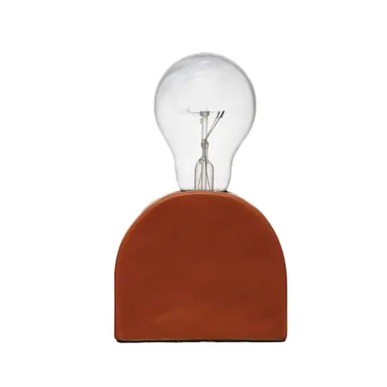 Hello Honey&reg; 4" Scandinavian Terracotta Exposed Bulb Table Lamp {3}