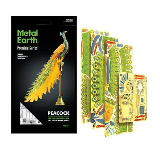 Metal Earth&reg; Premium Series Peacock Metal Model Kit {3}