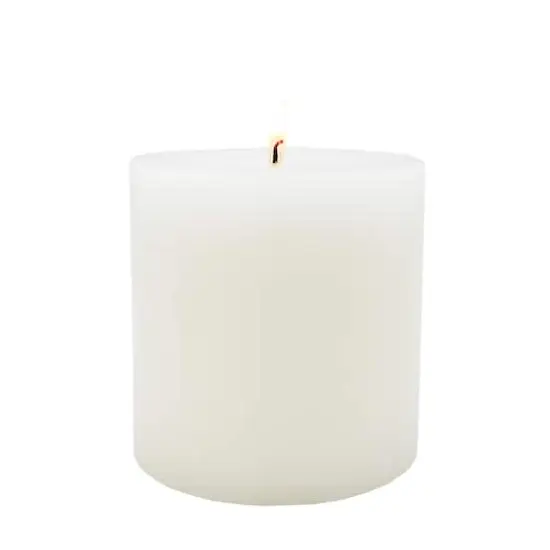 4" x 4" White Pillar Candle by Ashland&reg; {5}