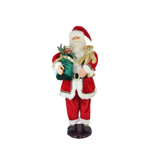 5ft. Deluxe Traditional Animated & Musical Dancing Santa Claus Christmas Figure {1}
