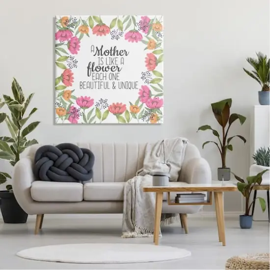 Stupell Industries Mom Beautiful & Unique Canvas Wall Art {3}