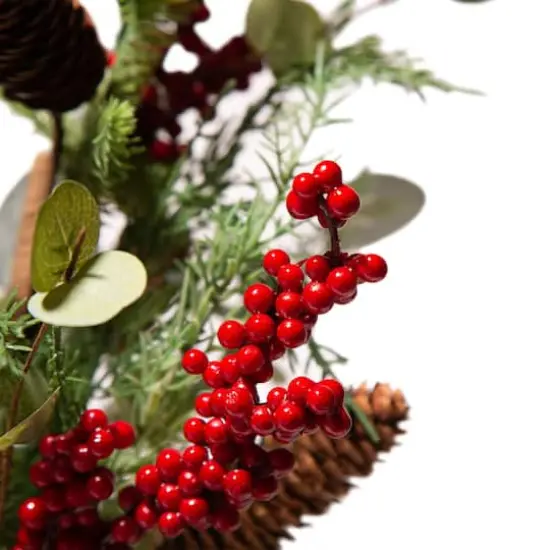 Glitzhome&reg; Christmas Pine, Eucalyptus & Berry Tree {7}