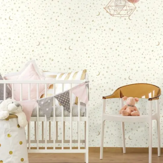 RoomMates Gold Twinkle Little Star Peel & Stick Wallpaper {5}