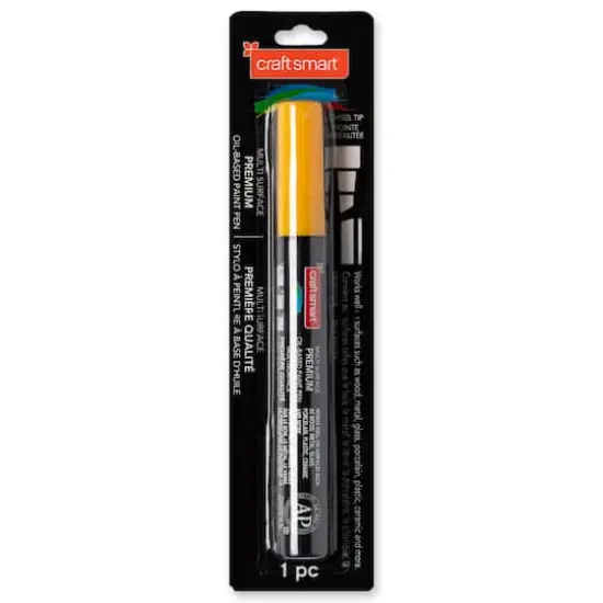 Chisel Tip Multi-Surface Premium Paint Pen by Craft Smart® Yellow {3}