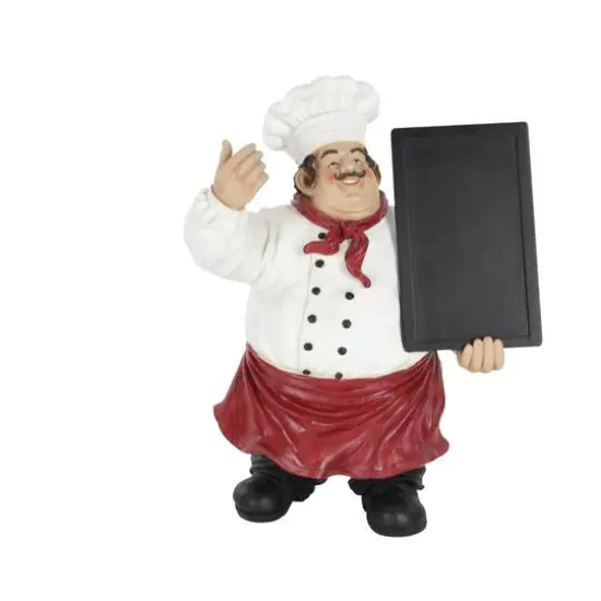 19" Chef with Chalkboard Sign {3}
