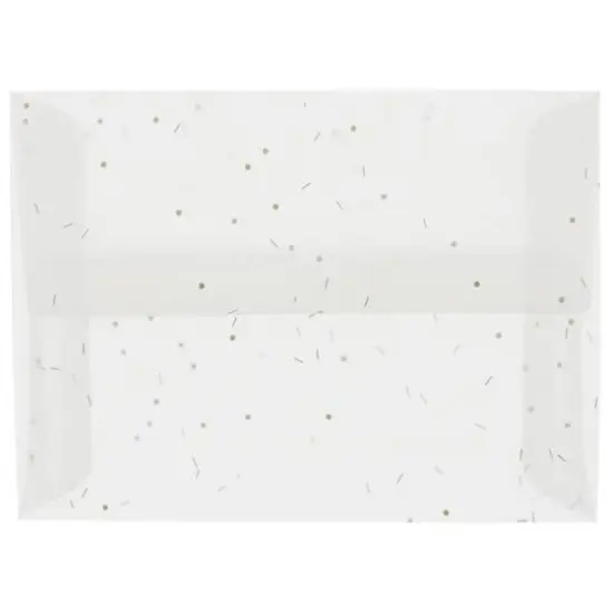 JAM Paper 4.75" x 6.5" Translucent Envelopes, 50ct. Heavy Metal {1}