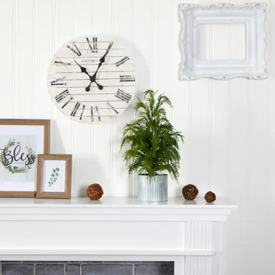 20" Unlit Cedar Pine Artificial Potted Christmas Tree {4}