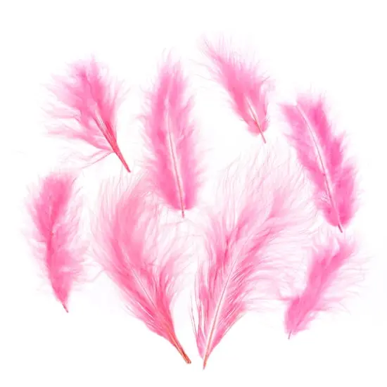 John Bead 4"-6" Marabou Feathers Pink {3}