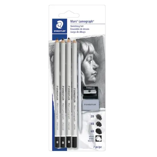 Staedtler&reg; Mars&reg; Lumograph&reg; Charcoal Sketching Set, 7pc {5}