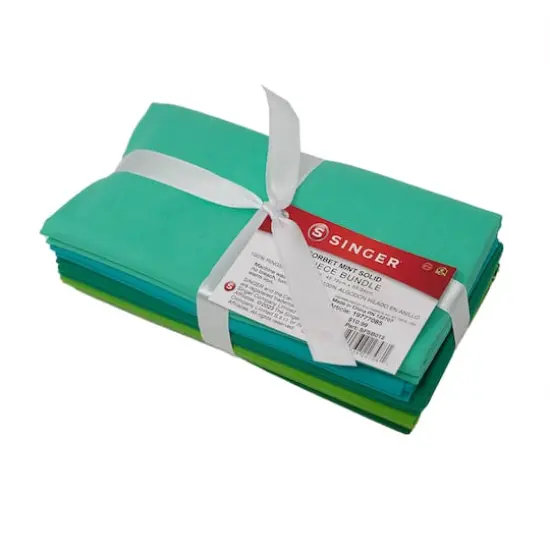 SINGER Solid Cotton Fabric Bundle Sorbet Mint {1}