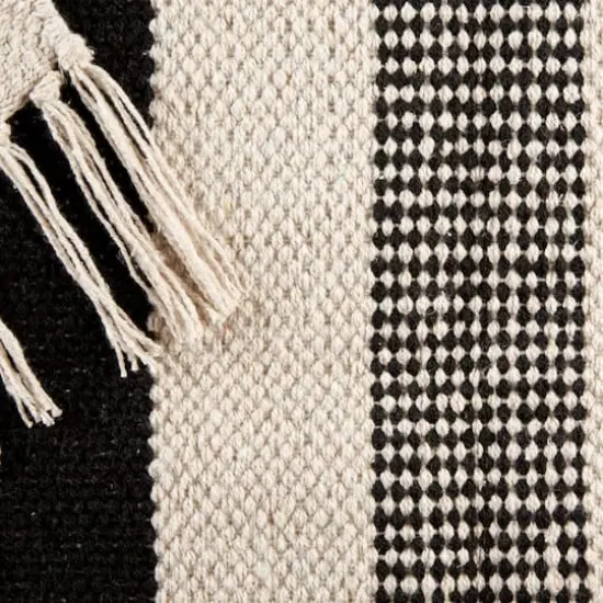 DII&reg; Black Combo Stripe Hand-Loomed Rug, 2ft. x 3ft. {3}