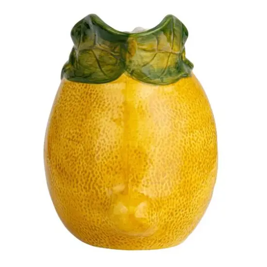 Hello Honey&reg; 6.25" Sunny Orchard Stoneware Lemon Pitcher {11}