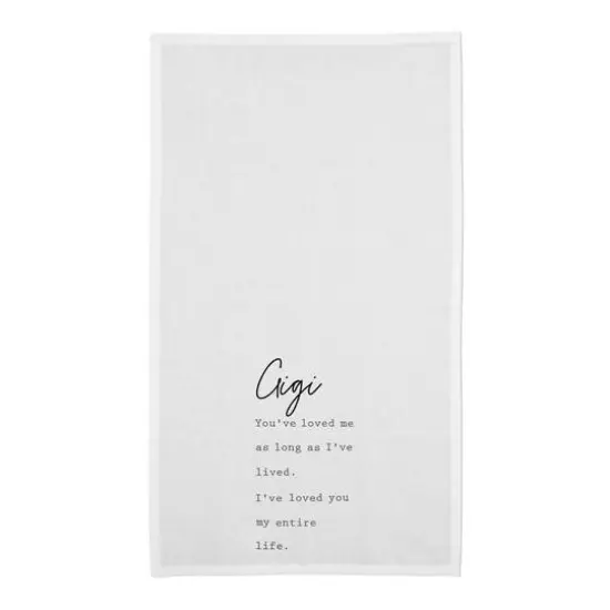 Gigi I've Loved You My Entire Life Cotton Twill Tea Towel Set {5}
