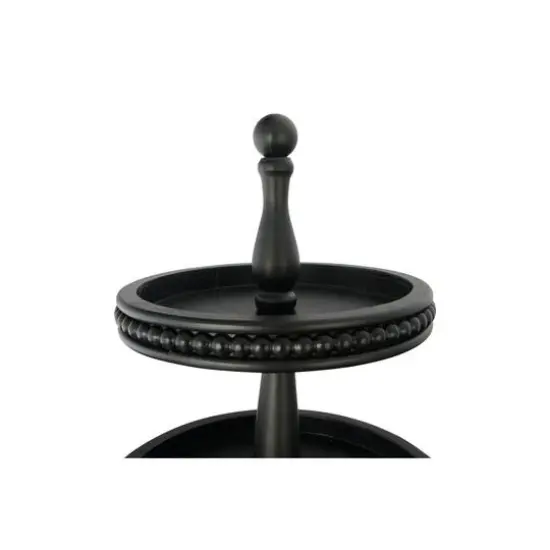 Hello Honey&reg; 25" Black 3-Tier Wood Tray {6}