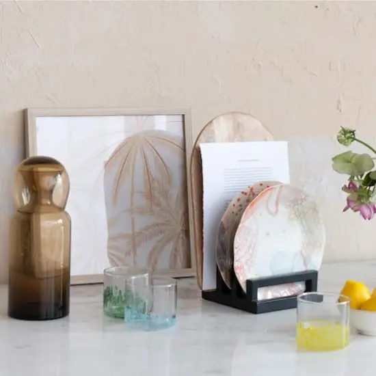 Hello Honey&reg; 8oz. Multicolor Festive Confetti Hand-Blown Drinking Glasses, 4ct. {4}