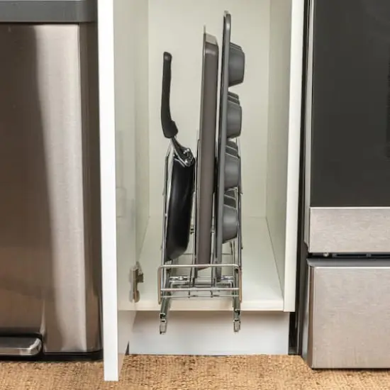 Household Essentials Glidez Chrome-Plated Steel Slide-Out Storage Organizer {3}