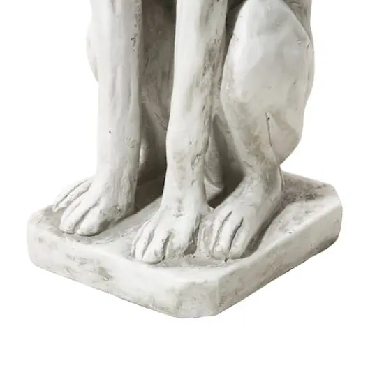 Glitzhome&reg; 32" Sitting Dog Garden Statue {9}