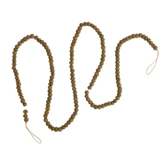 6ft. Wool Felt Ball Garland Tan {4}