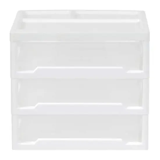 IRIS 13" Clear Tabletop Storage Drawers {6}