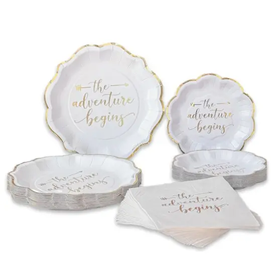 Kate Aspen The Adventure Begins Party Tableware Set, 72ct. {9}