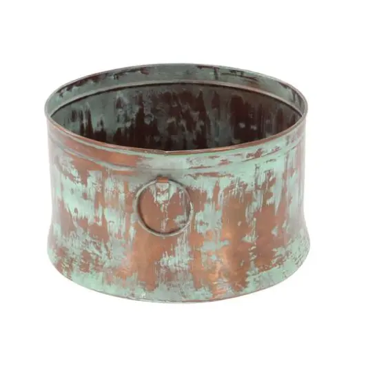 Copper Metal Rustic Planter Set {6}