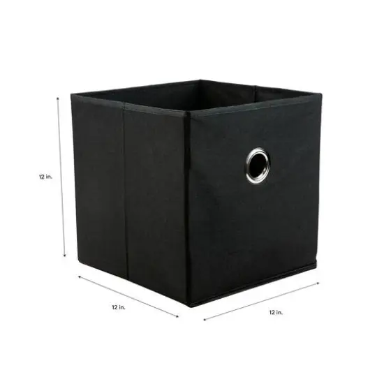 Organize It All 12" Black Storage Cubes, 2ct. {7}