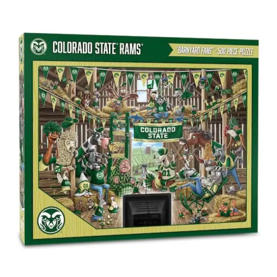 College Barnyard Fans 500 Piece Puzzle Colorado State Rams {1}