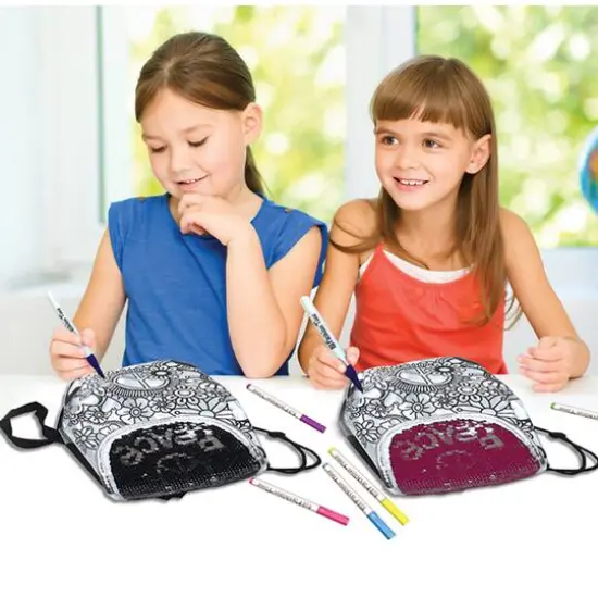 Amav Toys Fashion Time Reversible Sequins Backpack Activity Kit {5}