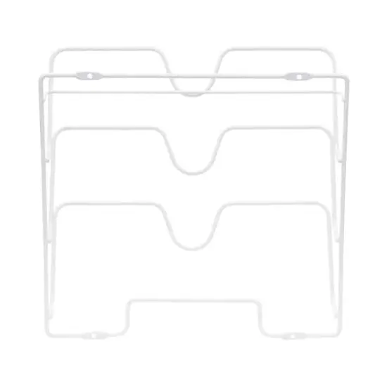 Household Essentials 12.8" Oversized Cabinet Door Lid Holder White {9}