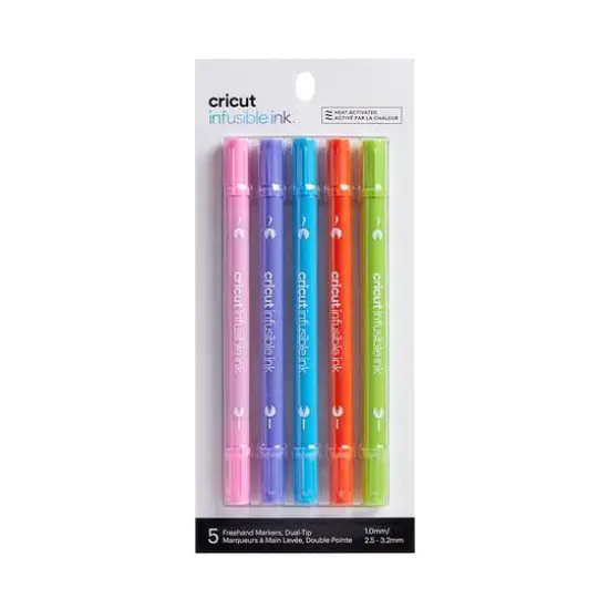 Cricut&reg; Infusible Ink&trade; Freehand Markers, Dual-Tip, Tropical {1}