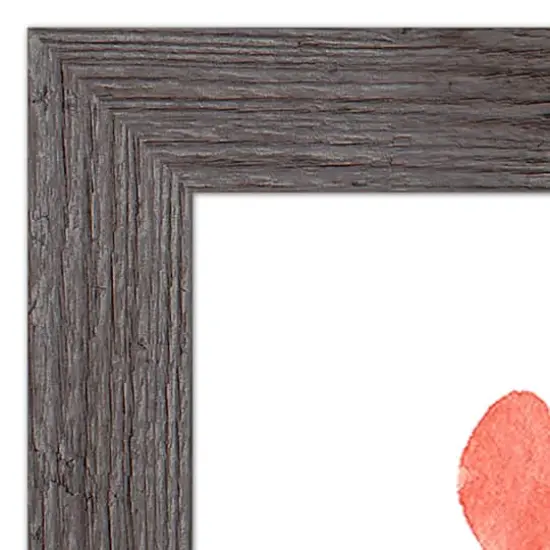 Valentine's Balloon Note Western Gray Framed Print {4}