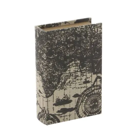 World Map Wooden Traditional Book Box Set {5}