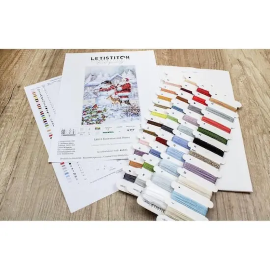 Letistitch Snowman And Santa Counted Cross Stitch Kit {13}