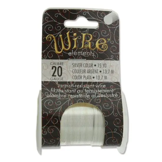 The Beadsmith&reg; Wire&trade; Elements 20 Gauge Tarnish-Resistant Wire Silver {1}