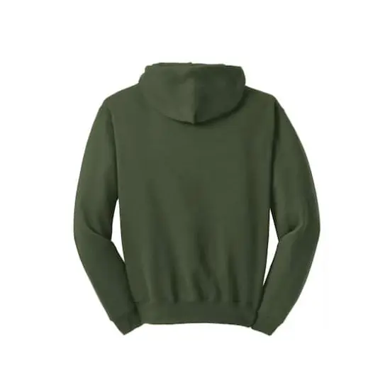JERZEES® NuBlend® Unisex Pullover Hooded Sweatshirt Military Green {5}